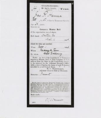 Lot #324 Civil War: Colt Revolver and Accessories Belonging to Private James R. Hanna, Co. B, 9th Battalion, Tennessee Cavalry (Gantt's) - Image 17