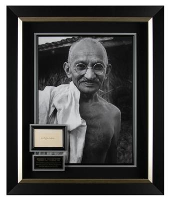 Lot #137 Mohandas Gandhi Signature - Image 1