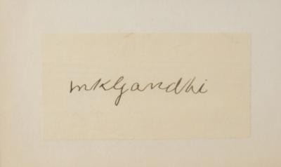 Lot #137 Mohandas Gandhi Signature - Image 2