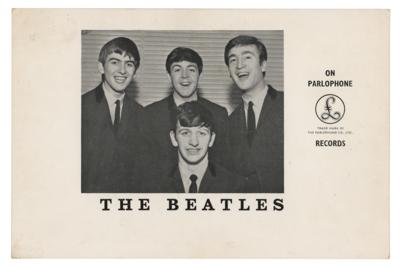 Lot #546 Beatles Signed 1963 Oversized Parlophone Records Promotional Card - Image 2