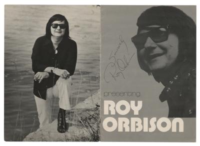 Lot #669 Roy Orbison Signed 1975 Tour Program - Image 1
