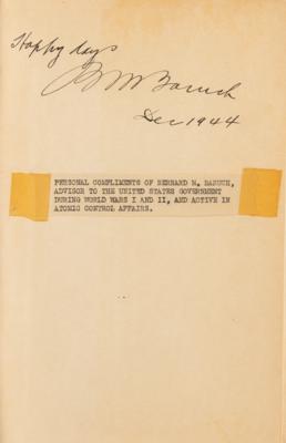 Lot #168 Bernard Baruch Signed Photograph and Signed Book - Image 2