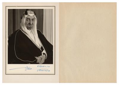 Lot #243 King Faisal of Saudi Arabia Signed Photograph - Image 1