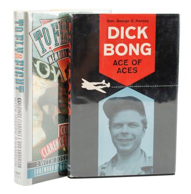 Lot #373 World War II Aces: Bud Anderson and George C. Kenney (2) Signed Books - Image 1