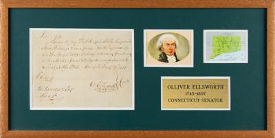 Lot #197 Oliver Ellsworth Document Signed - Image 1