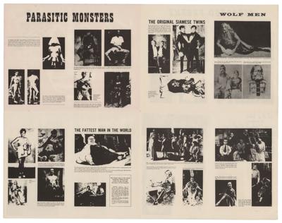 Lot #791 Johnny Eck Twice-Signed 'Freaks' Book Insert - Image 3