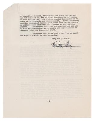 Lot #806 The Godfather: Talia Shire Document Signed - Image 2
