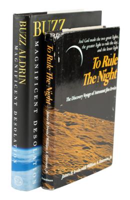 Lot #393 Moonwalkers: Buzz Aldrin and Jim Irwin (2) Signed Books - Image 1