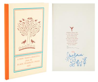 Lot #478 Charles Bukowski Signed Sketches in Book - Image 1