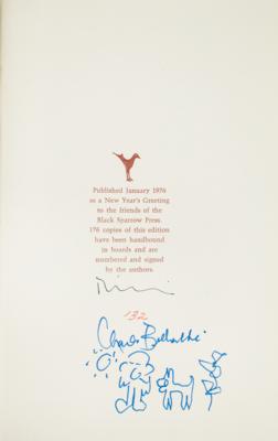 Lot #478 Charles Bukowski Signed Sketches in Book - Image 2