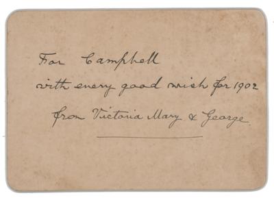 Lot #252 King George V Signed New Year's Card - Image 1