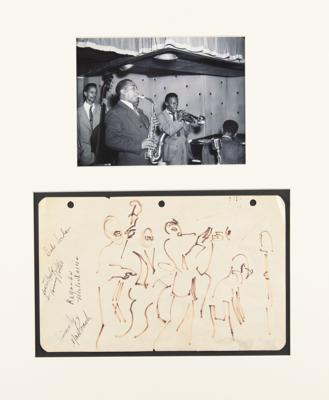 Lot #542 Charlie Parker Quintet Signatures - Image 1