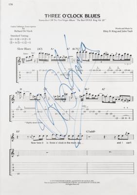 Lot #619 B. B. King Signed Sheet Music Page - Image 1