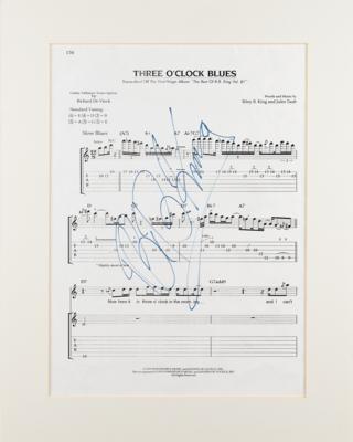 Lot #619 B. B. King Signed Sheet Music Page - Image 2