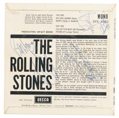 Lot #565 Rolling Stones Signed Self-Titled Debut EP 45 RPM Record - Image 1