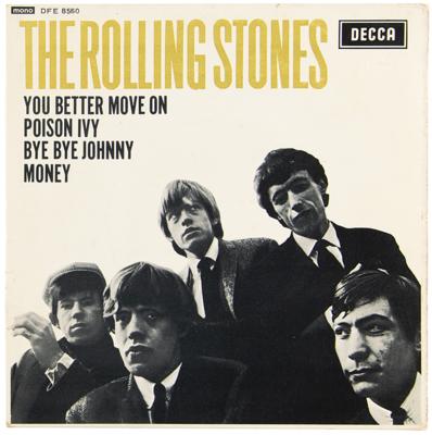 Lot #565 Rolling Stones Signed Self-Titled Debut EP 45 RPM Record - Image 2