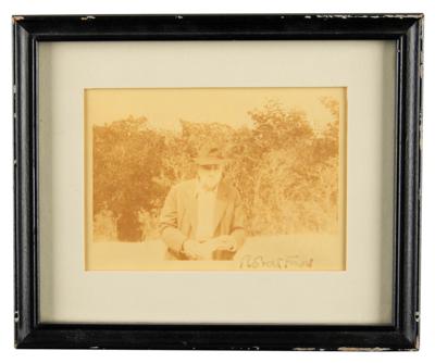 Lot #487 Robert Frost Signed Photograph - Image 2