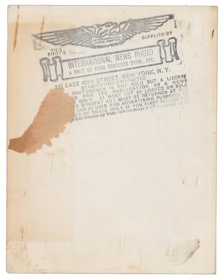 Lot #70 Franklin D. Roosevelt, George S. Patton, and George C. Marshall Original Wire Photograph - Image 2