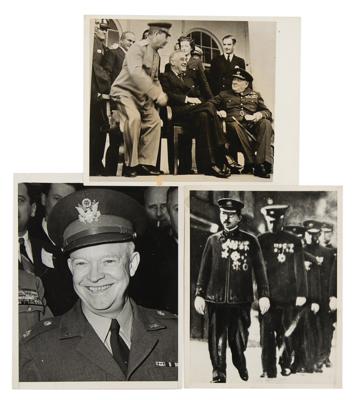 Lot #370 World War II (13) Original Wire Photographs - Image 1
