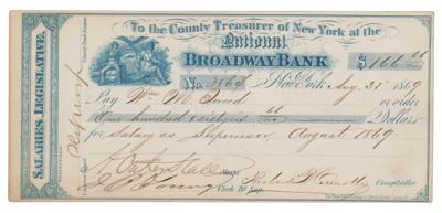 Lot #312 William M. 'Boss' Tweed Endorsed Check - Image 2