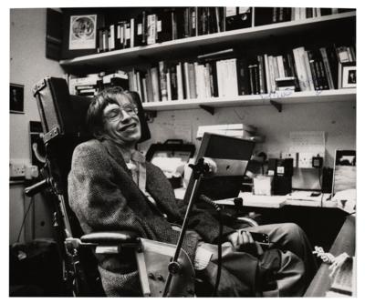 Lot #127 Stephen Hawking Signed Photograph