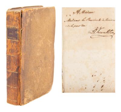 Lot #78 Benjamin Franklin Signed Book - Image 1
