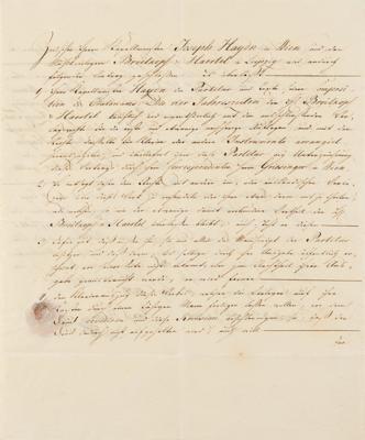Lot #535 Franz Joseph Haydn Document Signed - Image 1