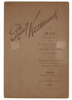 Lot #531 Johannes Brahms: Magnificent Viennese portrait of 