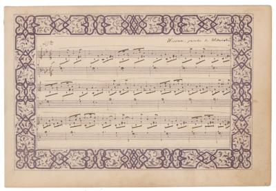 Lot #533 Frederic Chopin Autograph Musical Quotation Signed - Image 1