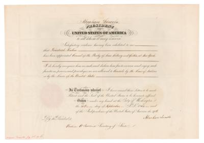 Lot #5 Abraham Lincoln Document Signed as President - Image 1