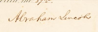 Lot #5 Abraham Lincoln Document Signed as President - Image 2