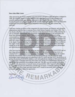 Lot #5014 Steve Jobs Typed Letter Signed - Image 3