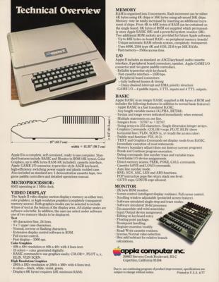 Lot #5020 Steve Jobs: Apple II (3) Early Ephemera Items - Image 3