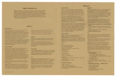 Lot #5020 Steve Jobs: Apple II (3) Early Ephemera Items - Image 5