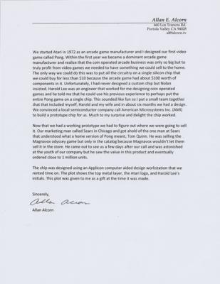 Lot #5001 Allan Alcorn: Original Atari Pong 'Home Edition' Chip Schematic - Image 7