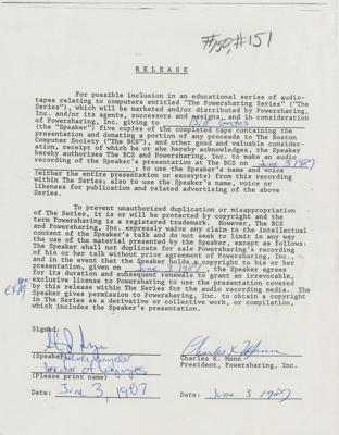 Lot #5054 Bill Gates Document Signed - Image 4
