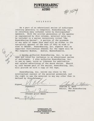 Lot #5057 Dan Bricklin Document Signed