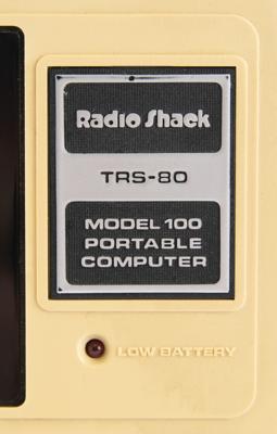 Lot #5053 Bill Gates Personally-Used TRS-80 Model 100 Computer with Autograph Note Signed - Image 11