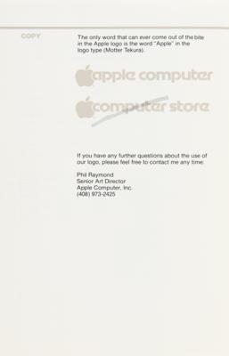 Lot #5026 Apple: 1983 Macintosh Introduction Plan and Logo Leaflet - Image 13