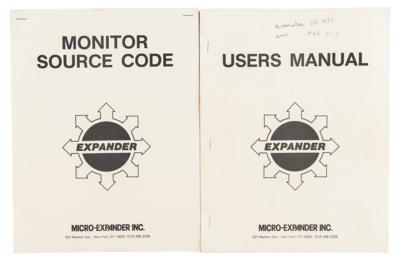 Lot #5051 Lee Felsenstein's (2) Expander Manuals