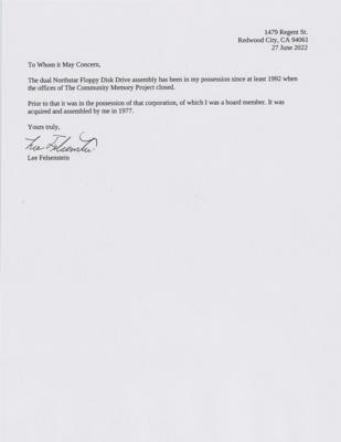 Lot #5052 Community Memory Developmental Hardware: North Star Floppy Drives, Controller Board, and Cables - Image 7