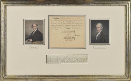 Lot #85 Alexander Hamilton Estate Document - Image 1