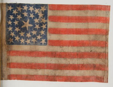 Lot #78 American Parade Flag, 33-Star (Oregon Statehood) 1859-1861 American Flag - Image 2