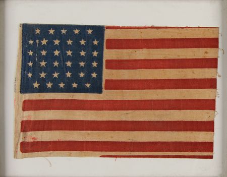 Lot #80 American Parade Flag, 34-Star (Kansas Statehood) 1861-1863 American Flag - Image 2