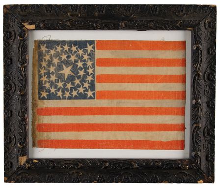Lot #81 American Parade Flag, 35-Star (West Virginia Statehood) 1863-1865 American Flag - Image 1