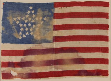 Lot #79 American Parade Flag, 33-Star (Oregon Statehood) 1859-1861 American Flag - Image 2