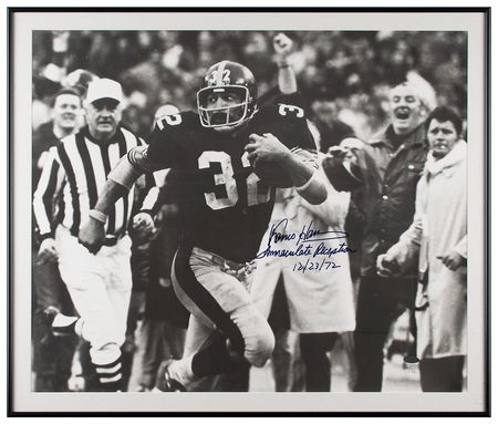 Lot #646 Franco Harris Signed Oversized Photograph - Image 1