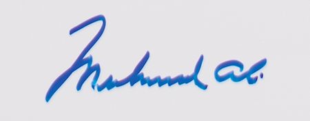 Lot #636 Muhammad Ali Signed Oversized Photograph by John Stewart - Image 3