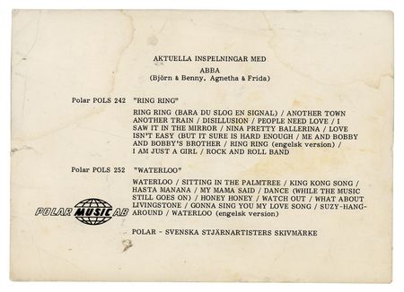 Lot #509 ABBA Signed Photograph - Image 2