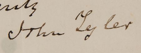 Lot #7 John Tyler: 